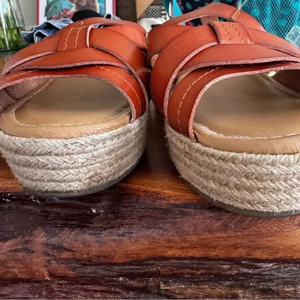 Lane Bryant Espadrilles Jute Wedge sz 10W